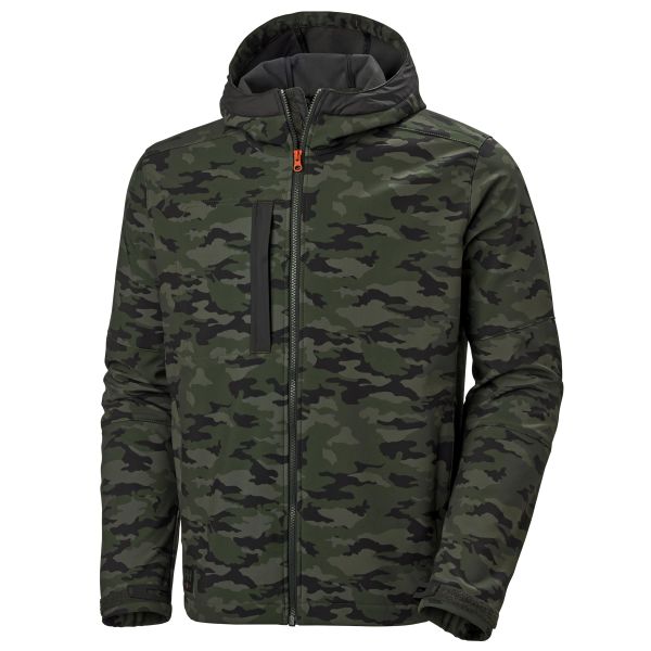 Helly Hansen Workwear Kensington 74230-481 Softshelljacka med huva kamouflage Kamouflage
