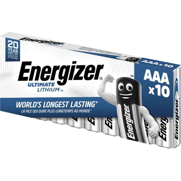 Energizer Ultimate Lithium Litiumbatteri AAA 1,5 V 10-pack AAA