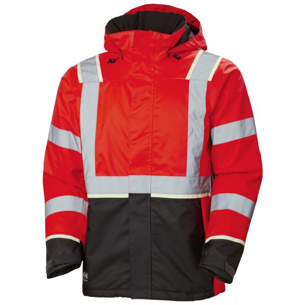 Helly Hansen Workwear UC-ME 71355_169 Vinterjacka varsel röd/svart XL