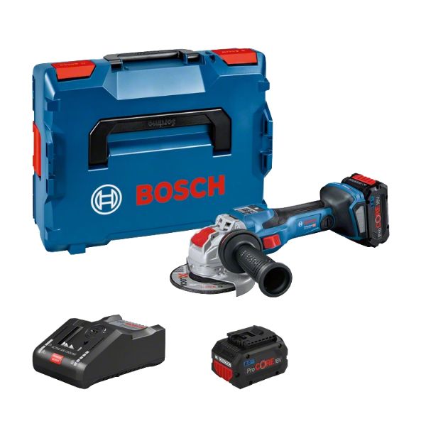 Bosch GWX 18V-15 SC Vinkelslip med batteri och laddare