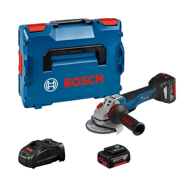 Bosch GWS 18V-10 PC Vinkelslip med batteri och laddare