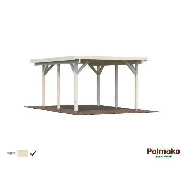 Palmako Karl Carport 18,4 m²/inv. 11,7 m² impr. natur