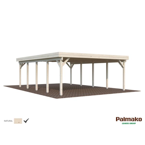 Palmako Karl Carport 45,7 m²/inv. 40,6 m² obehandlad