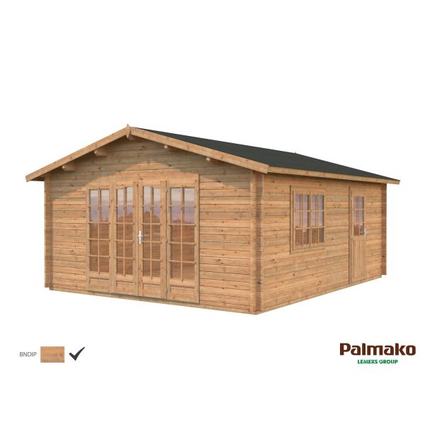 Palmako Irene Stuga 24,8 m²/inv. 23,9 m² brun impregnerad