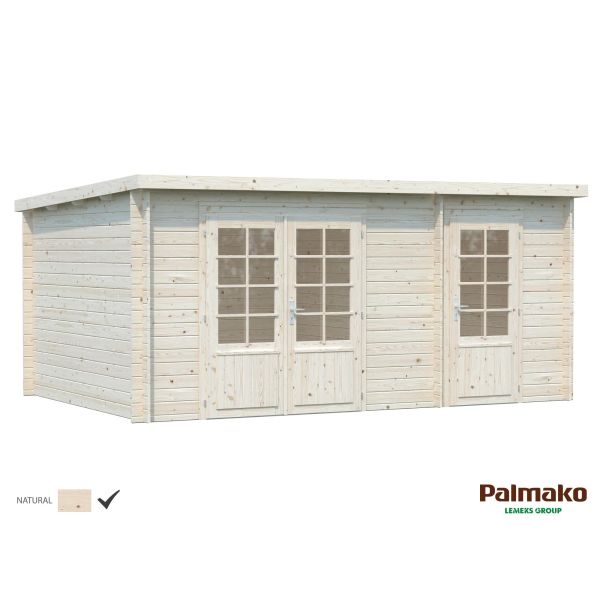 Palmako Ella Stuga 13,5 m²/inv. 13,1 m² utan golv obehandlad