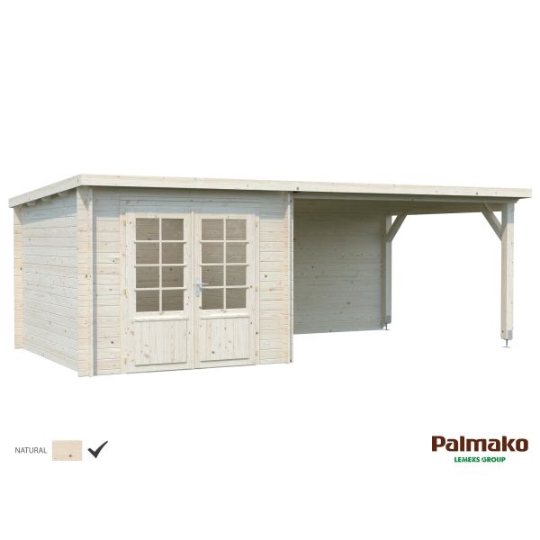 Palmako Ella Stuga 17,7 m²/inv. 6,9+10,0 m² utan golv obehandlad