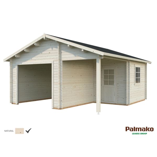 Palmako Roger Garage 28,1 m²/inv. 21,9+5,2 m² utan port obehandlad