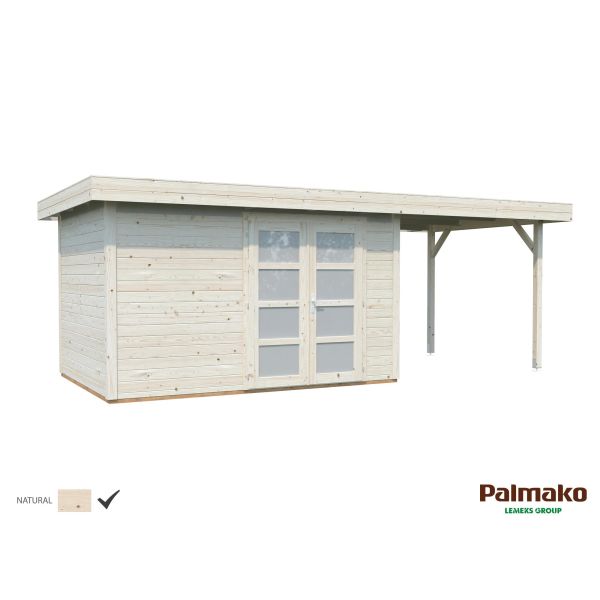 Palmako Lara Stuga 14,7 m²/inv. 8,4+5,9 m² utan golv obehandlad