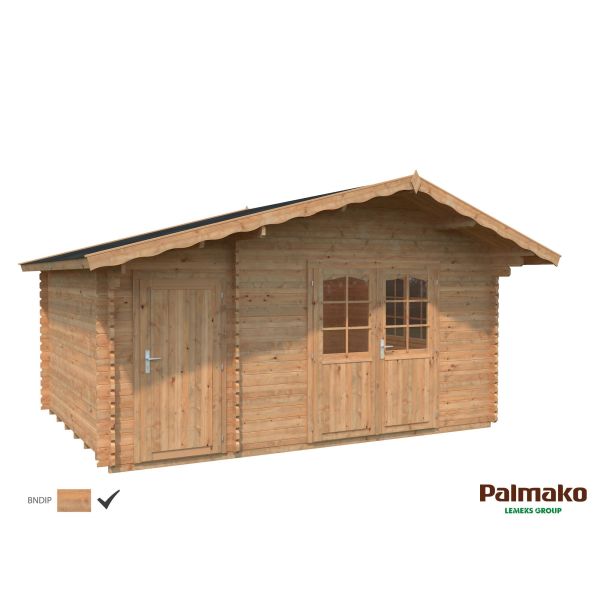 Palmako Emma Stuga 14,9 m²/inv. 14,2 m² brun impregnerad