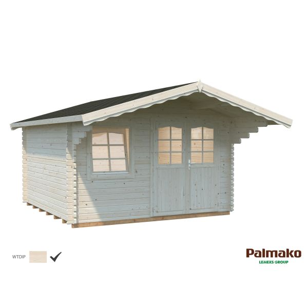 Palmako Sally Stuga 13/inv. 12,3 m² impregnerad natur