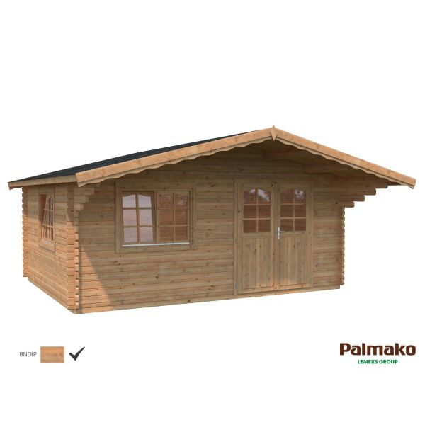 Palmako Sally Stuga 19,9 m²/inv. 19,1 brun impregnerad