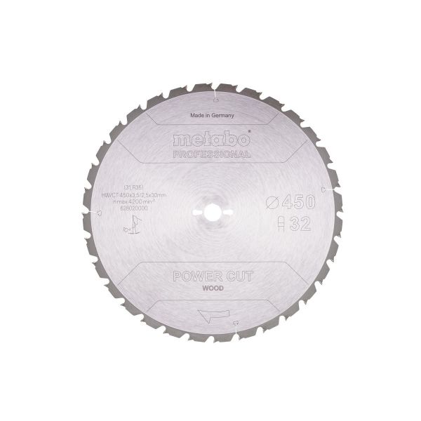 Metabo 628020000 Sågklinga 450×30 mm 32T för trä