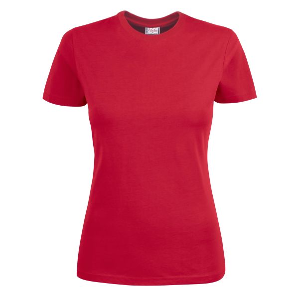 Printer Heavy T-shirt Lady T-shirt Röd Röd