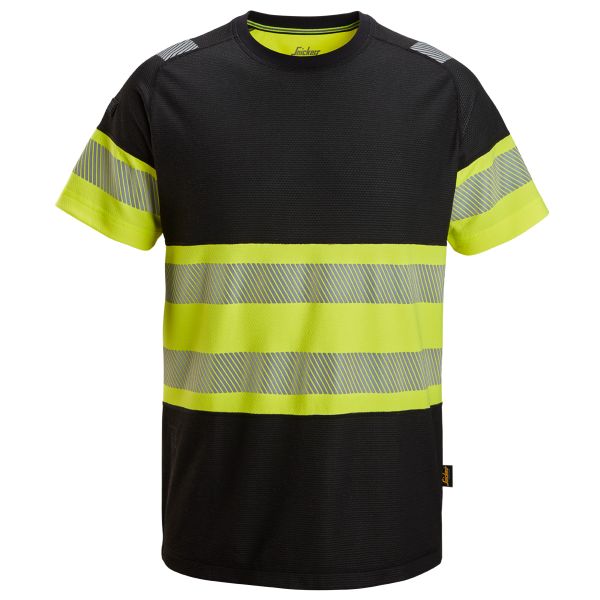Snickers Workwear 2538 T-shirt varsel svart/gul 4XL