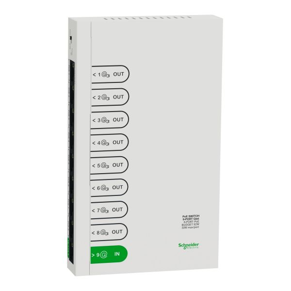 Schneider Electric R9H9SWP92 Switch 8-portars PoE+ Resi9