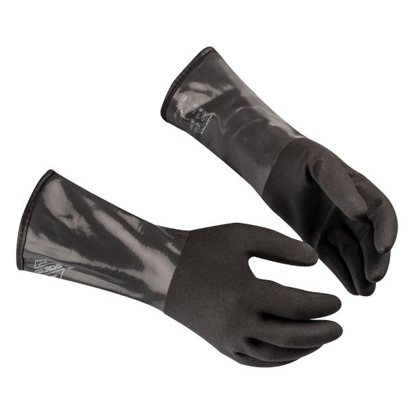 Guide Gloves 9404W Handske nitril oljetät fodrad virus 7
