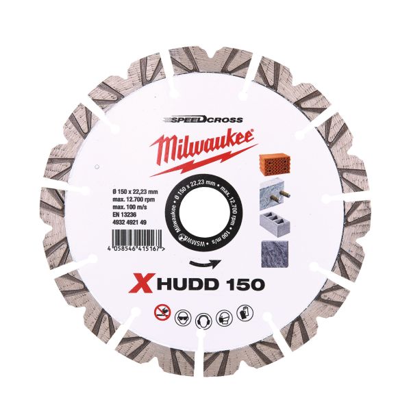 Milwaukee XHUDD150 4932492149 Diamantkapskiva Ø150×22,23 mm