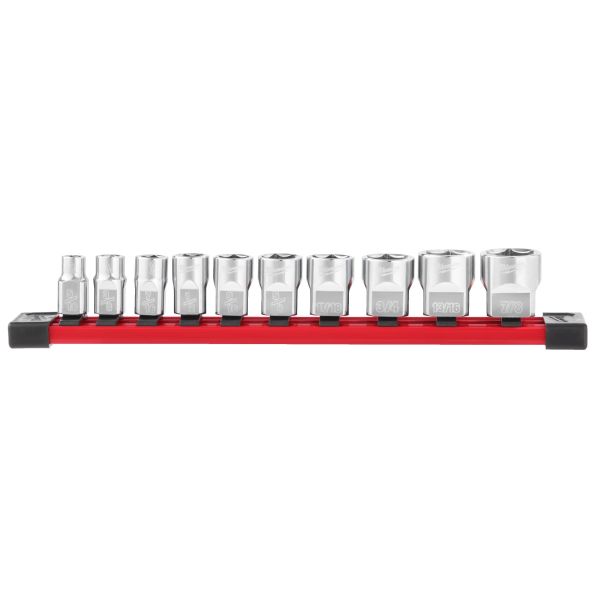 Milwaukee 4932492508 Hylssats 3/8″ 10 delar Imperialisk