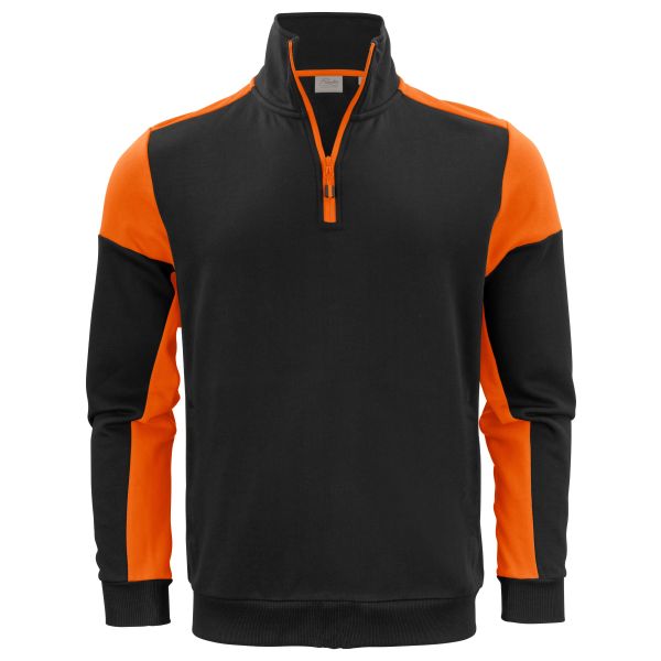 Printer Prime Halfzip Tröja Svart;Orange