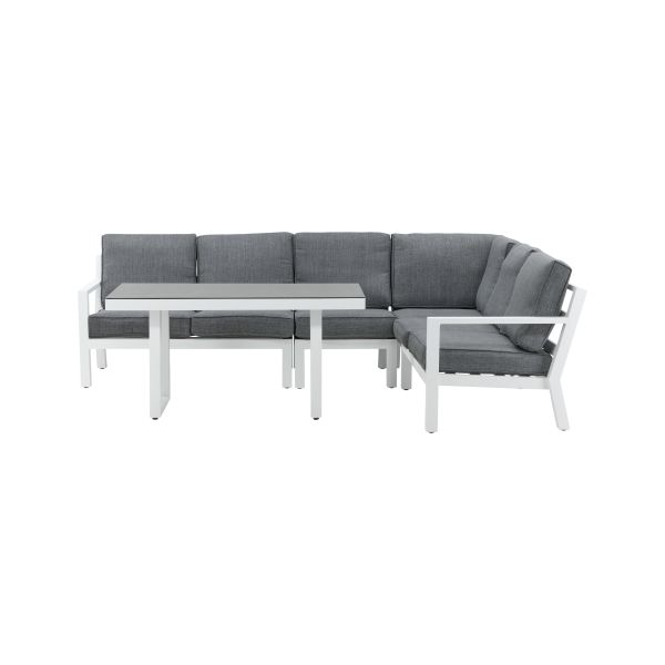 Venture Home Barcelona 1029-400 Loungeset soffa bord grått/vitt