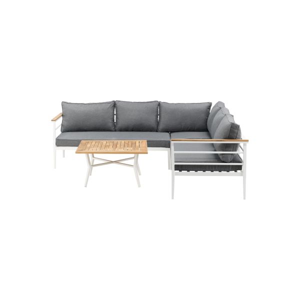 Venture Home Mexico 6184-400 Loungeset soffa bord grått/natur/vitt