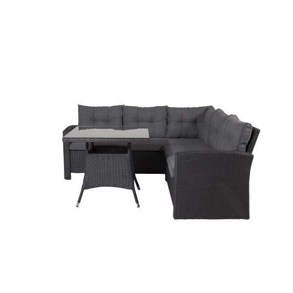 Venture Home Watford 7218-001 Loungeset soffa bord grått/svart