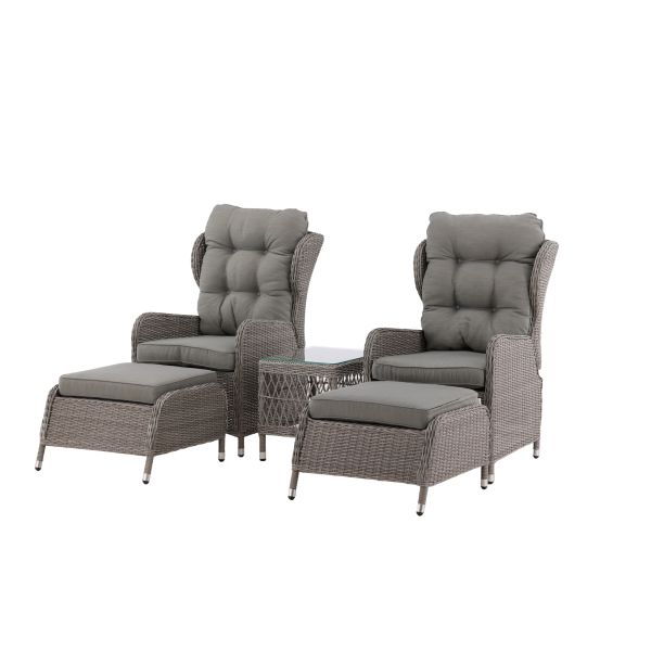 Venture Home Washington 8092-751 Loungeset stolar pallar bord grått