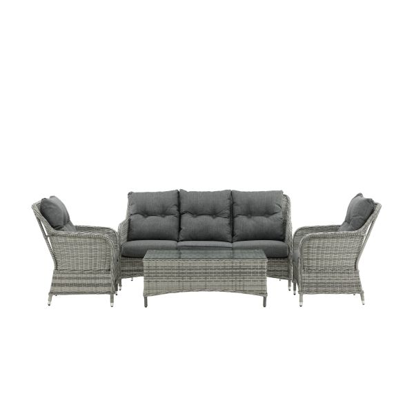Venture Home Vikelund 9306-046 Loungeset soffa bord fåtöljer grått