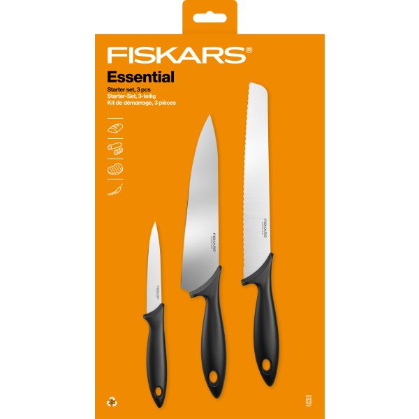Fiskars Essential 1065583 Knivset 3 delar