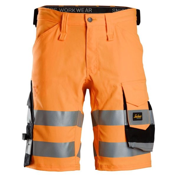 Snickers Workwear 6136 Shorts varsel orange/svart 44