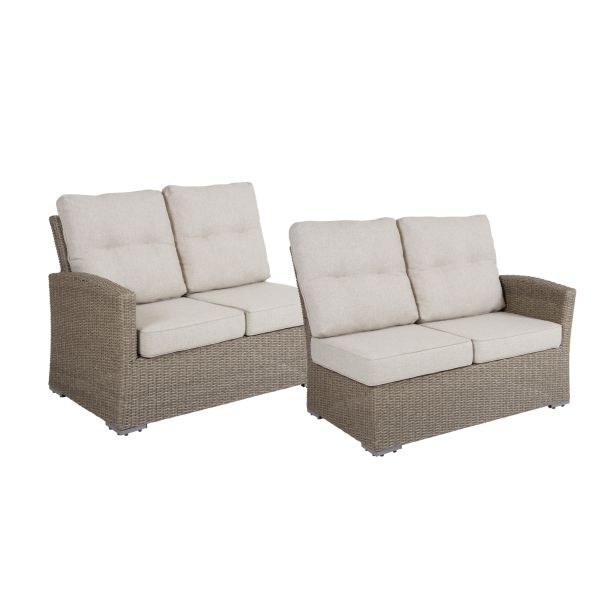 Brafab Ashfield Loungesoffa 2-sits vänster + höger Beige