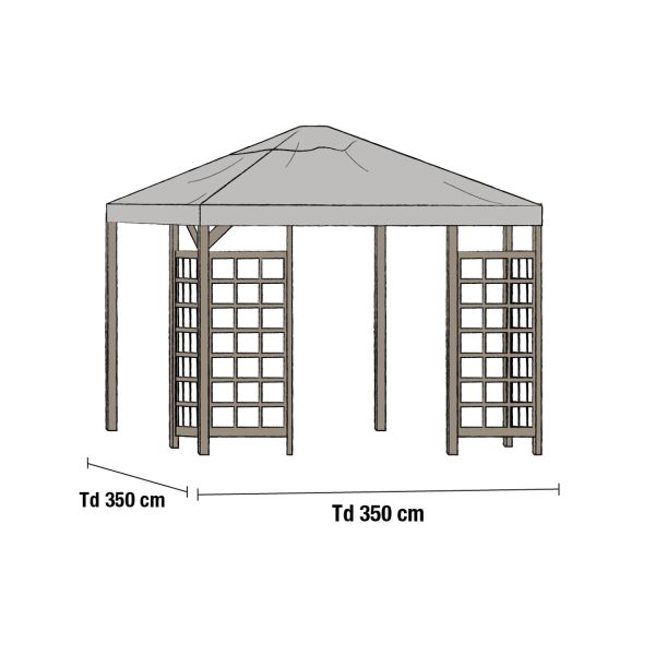 Brafab 1085-7 Paviljongtak grå