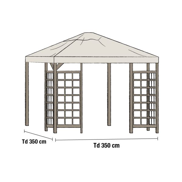 Brafab 1085-2 Paviljongtak beige