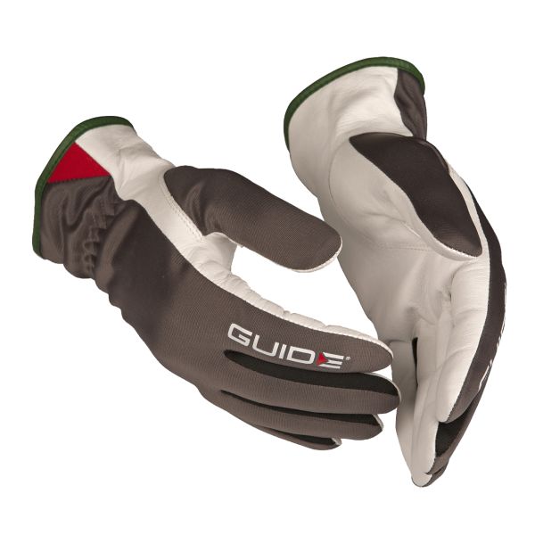 Guide Gloves 341 Handske läder skärskydd öppen krage 7