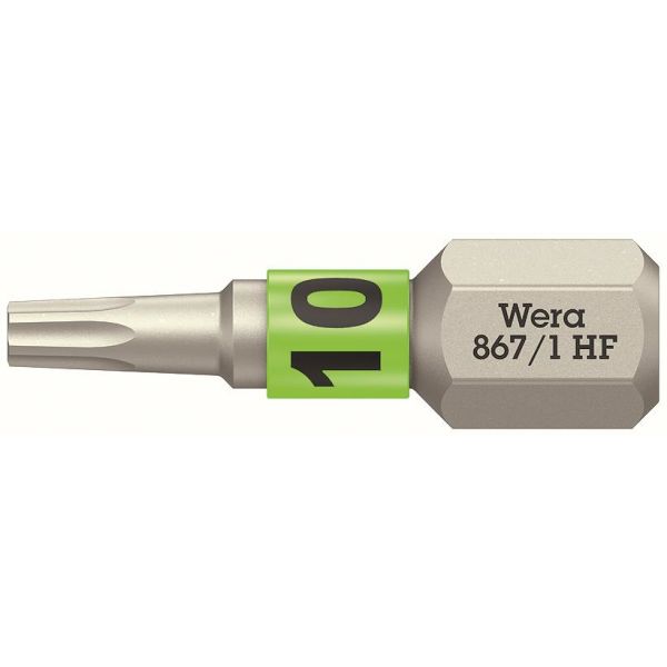 Wera 867/1 TORX HF Bits 25 mm med hållarfunktion TX10