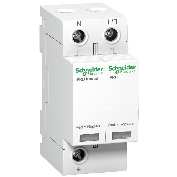 Schneider Electric A9L08500 Överspänningsskydd Typ 2+3 1 P+N 2 moduler