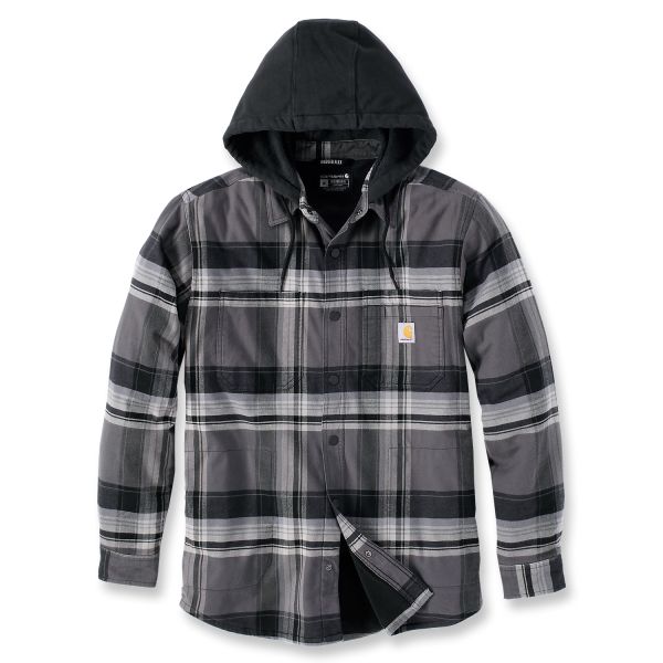 Carhartt 105938N04-XL Flanellskjorta svart grå XL