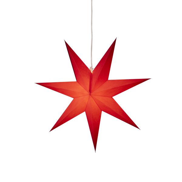 Konstsmide 5924-550 Julstjärna papper, röd 60 cm