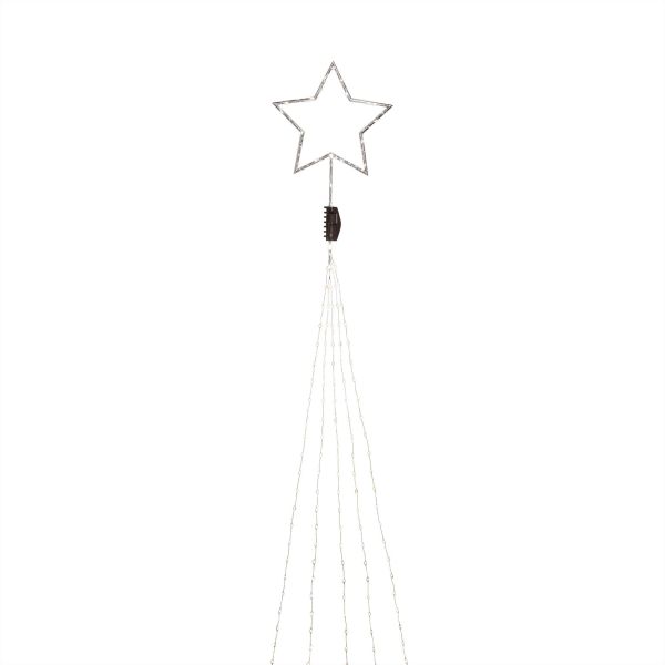 Konstsmide 6315-890 Julgransslinga med toppstjärna Silverfärgad