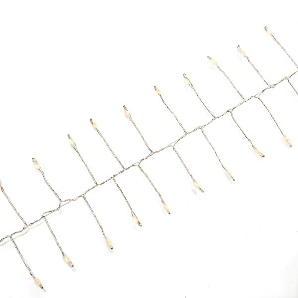 Konstsmide 6339-890 Ljusslinga cluster amber micro-LED 2 m Silverfärgad kabel