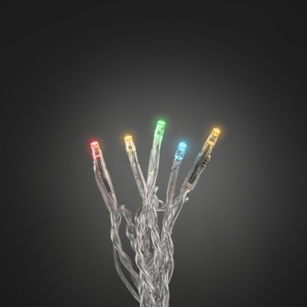 Konstsmide 6350-523 Ljusslinga färgade transparent kabel 0.63 m