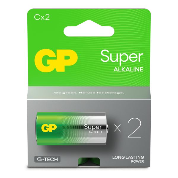 GP Batteries Super Alkaline 14A/LR14 Batteri alkaliskt C 2-pack