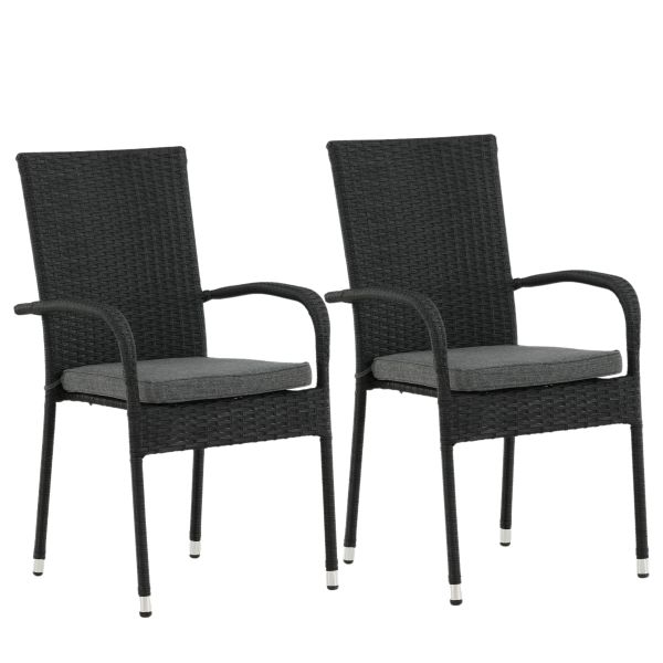 Venture Home Anna 9275-001 Karmstol 2-pack Svart