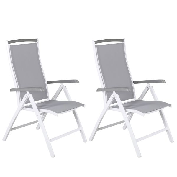 Venture Home Albany 9277-400 Karmstol 2-pack vit/grå