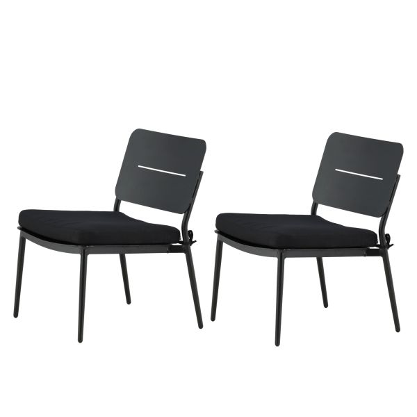 Venture Home Lina 1381-408 Loungefåtölj 2-pack svart