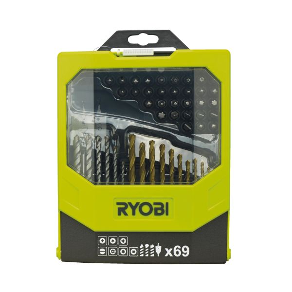 Ryobi RAK69MIX Borr- och bitssats 69 delar