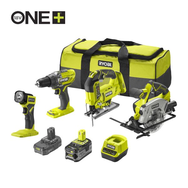 Ryobi RCK184A-252S Verktygspaket med batteri och laddare