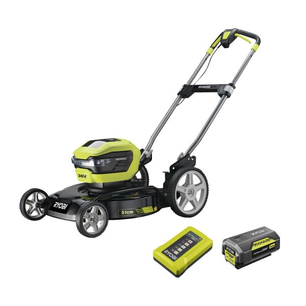 Ryobi RY36LMMX51A-140 Gräsklippare med batteri och laddare