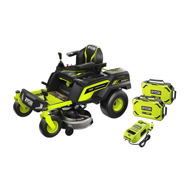 Ryobi RY72ZTRX107-210 Åkgräsklippare med batteri och laddare