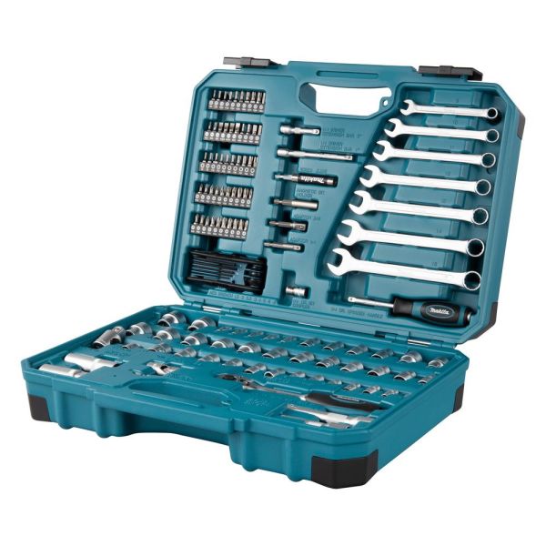 Makita E-06616 Hyls- och nyckelsats 120 delar